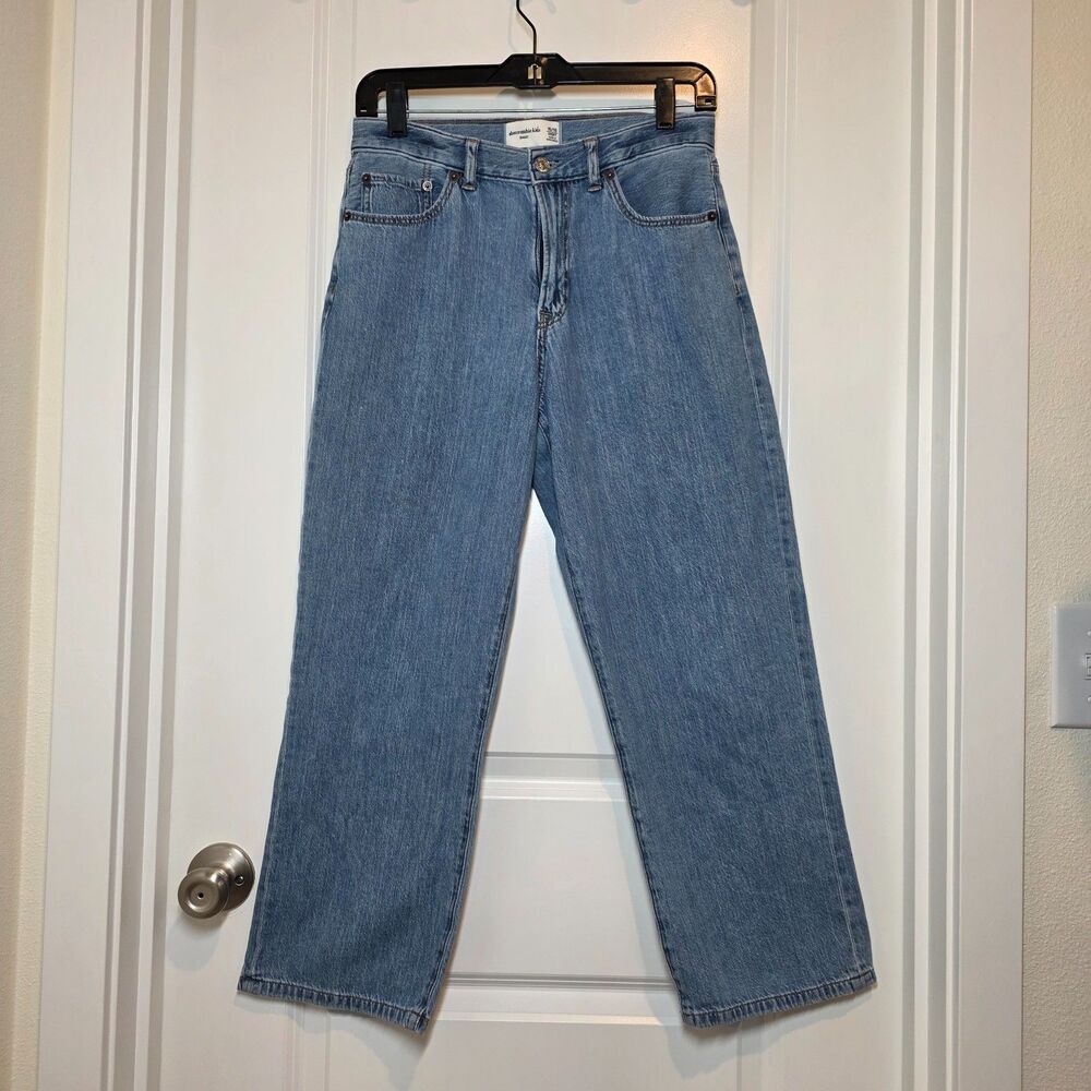 Abercrombie Denim Jeans Youth 15 16 Fits Womens XS Baggy W26 L34 Classic Trendy